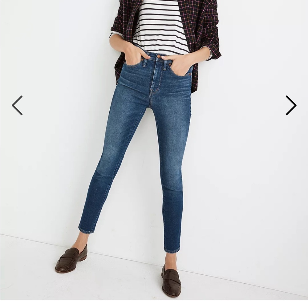 Madewell 10" High-Rise Skinny Jeans in Winston Wash